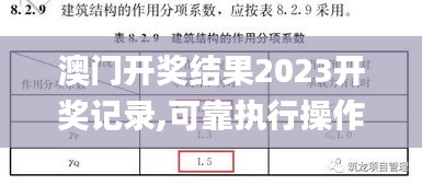 澳门开奖结果2023开奖记录,可靠执行操作方式_机器版QIK92.954