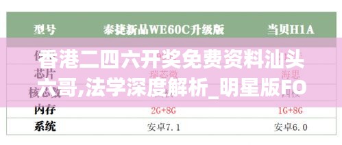 香港二四六开奖免费资料汕头六哥,法学深度解析_明星版FOI49.837