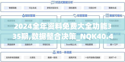 2024全年资料免费大全功能335期,数据整合决策_NQK40.412冒险版
