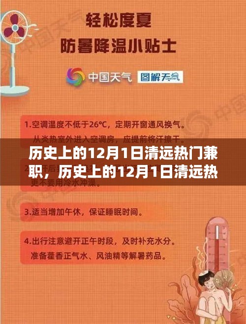 历史上的12月1日清远热门兼职概览与概览