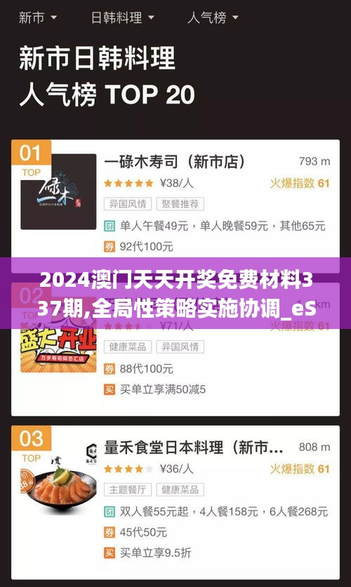 2024澳门天天开奖免费材料337期,全局性策略实施协调_eShop158.612-1