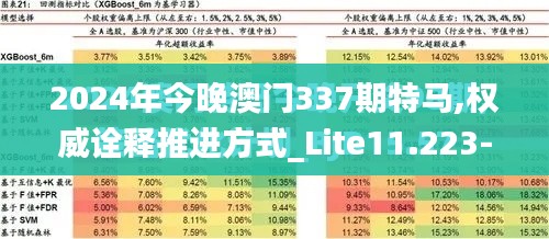 2024年今晚澳门337期特马,权威诠释推进方式_Lite11.223-5