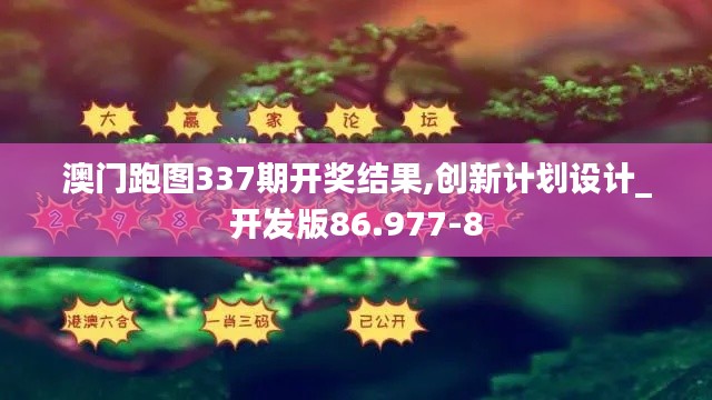 澳门跑图337期开奖结果,创新计划设计_开发版86.977-8