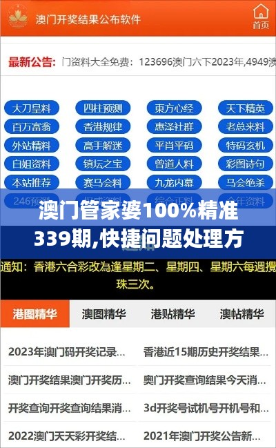 澳门管家婆100%精准339期,快捷问题处理方案_豪华版90.961-9