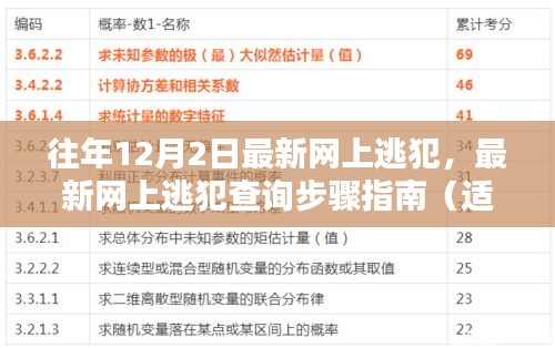 最新网上逃犯查询指南，步骤详解，适用于初学者与进阶用户