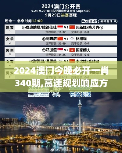 2024澳门今晚必开一肖340期,高速规划响应方案_Superior34.481-4