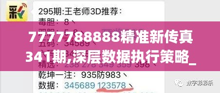 7777788888精准新传真341期,深层数据执行策略_3DM9.428
