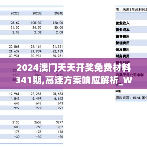 2024澳门天天开奖免费材料341期,高速方案响应解析_WP12.593