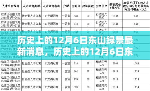 历史上的东山绿景，揭秘十二月六日最新动态与消息