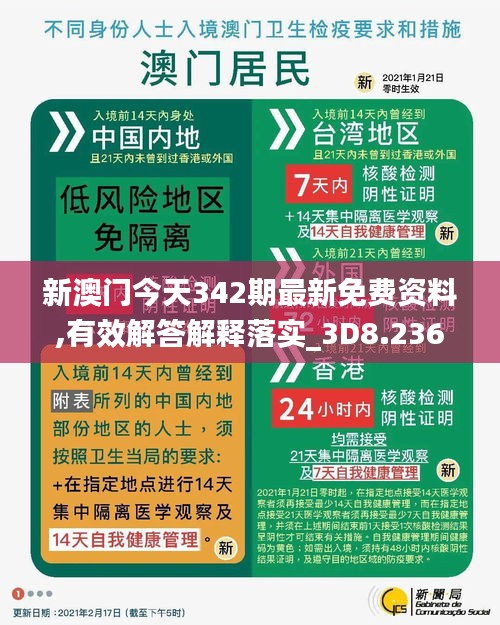 新澳门今天342期最新免费资料,有效解答解释落实_3D8.236
