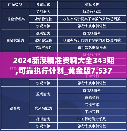 2024新澳精准资料大全343期,可靠执行计划_黄金版7.537