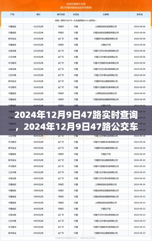 2024年12月9日47路公交车实时查询，便捷出行，掌握一路动态