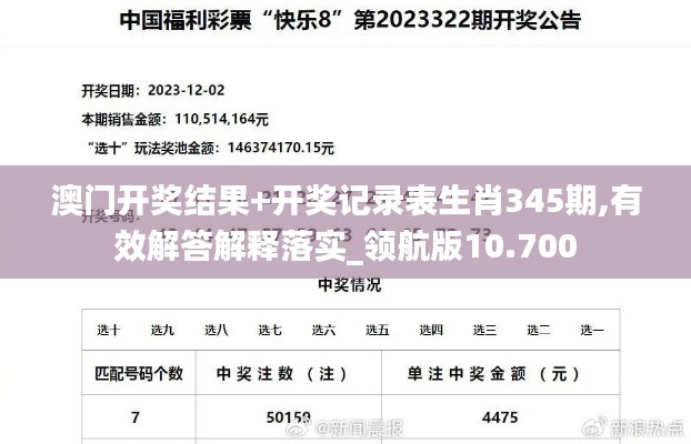 澳门开奖结果+开奖记录表生肖345期,有效解答解释落实_领航版10.700