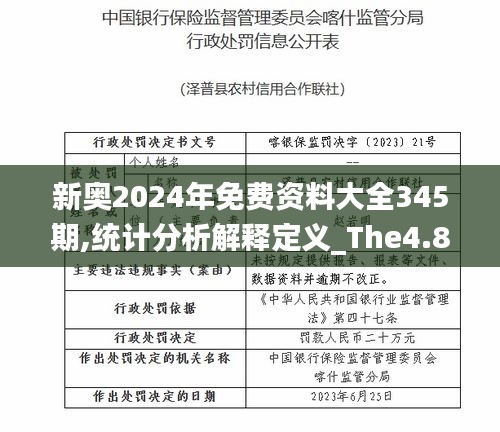 新奥2024年免费资料大全345期,统计分析解释定义_The4.891