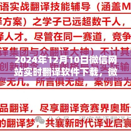 微信网站新宠，实时翻译软件下载，开启心灵与自然美景的奇妙探索之旅（2024年12月10日）