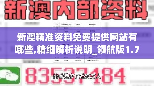 新澳精准资料免费提供网站有哪些,精细解析说明_领航版1.735