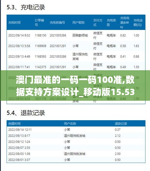 澳门最准的一码一码100准,数据支持方案设计_移动版15.537