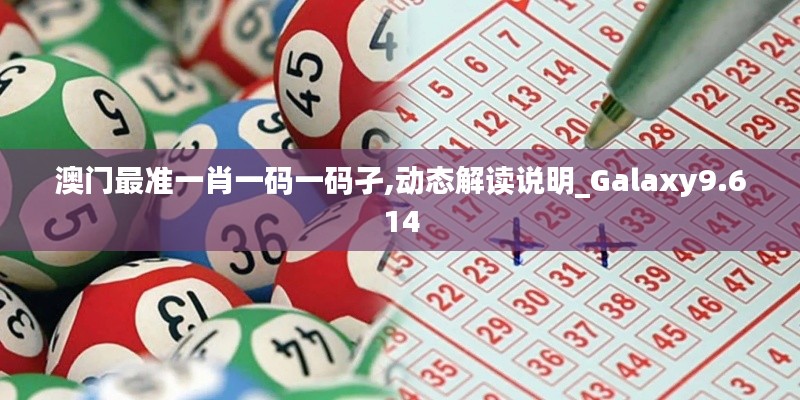 澳门最准一肖一码一码孑,动态解读说明_Galaxy9.614