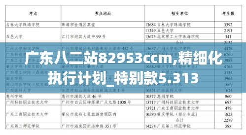 广东八二站82953ccm,精细化执行计划_特别款5.313