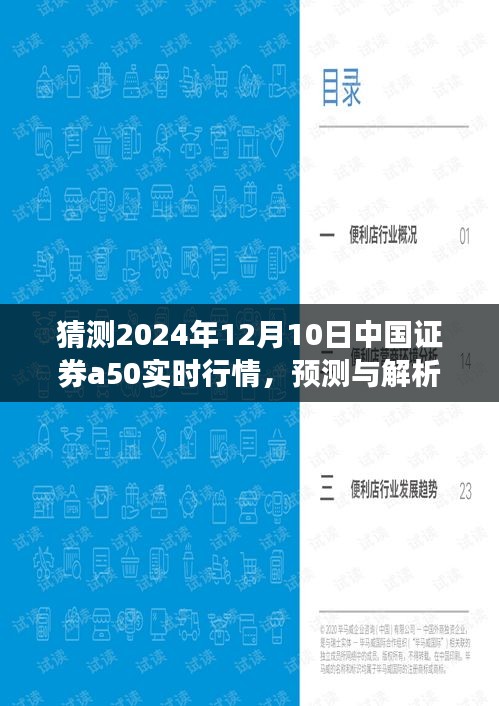 2024年12月10日中国证券A50实时行情预测与解析，展望及市场反应