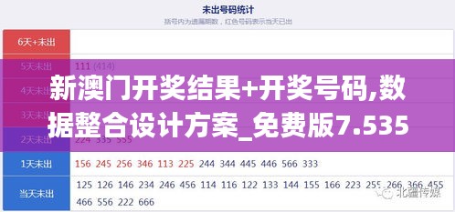 新澳门开奖结果+开奖号码,数据整合设计方案_免费版7.535