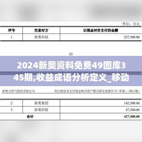 2024新奥资料免费49图库345期,收益成语分析定义_移动版5.692