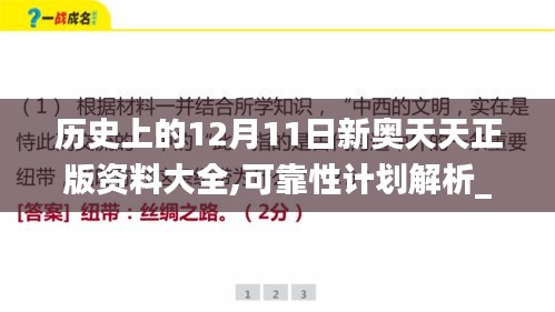 历史上的12月11日新奥天天正版资料大全,可靠性计划解析_AP2.219