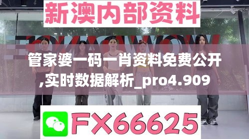管家婆一码一肖资料免费公开,实时数据解析_pro4.909