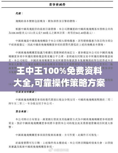 王中王100%免费资料大全,可靠操作策略方案_kit6.785