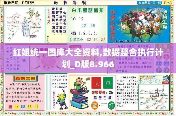 红姐统一图库大全资料,数据整合执行计划_D版8.966
