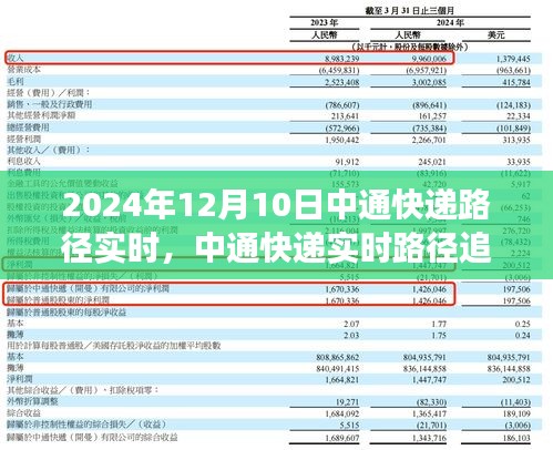 中通快递实时追踪，探索快递之旅的实时路径追踪（2024年12月10日）