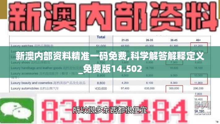 新澳内部资料精准一码免费,科学解答解释定义_免费版14.502