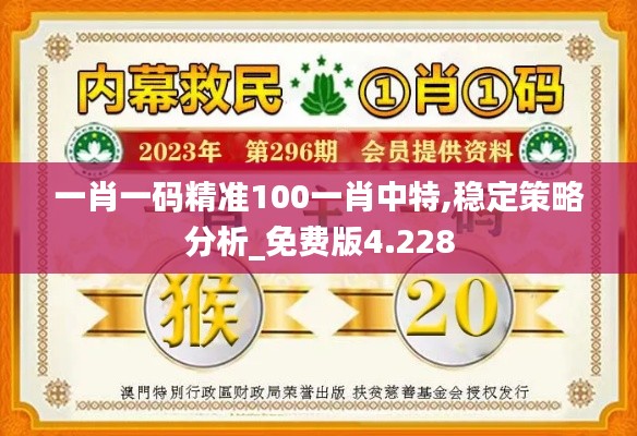 一肖一码精准100一肖中特,稳定策略分析_免费版4.228