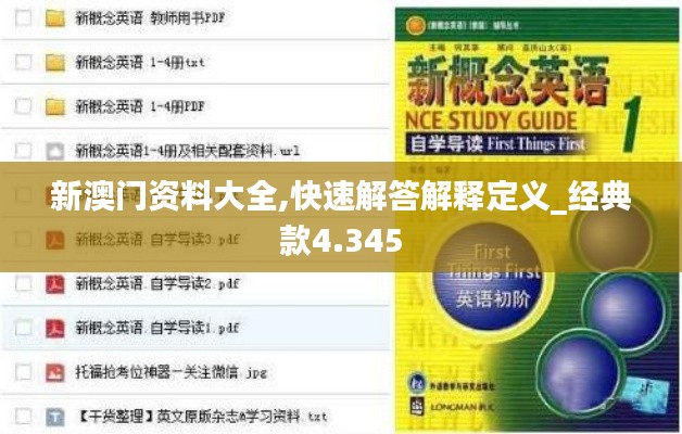 新澳门资料大全,快速解答解释定义_经典款4.345