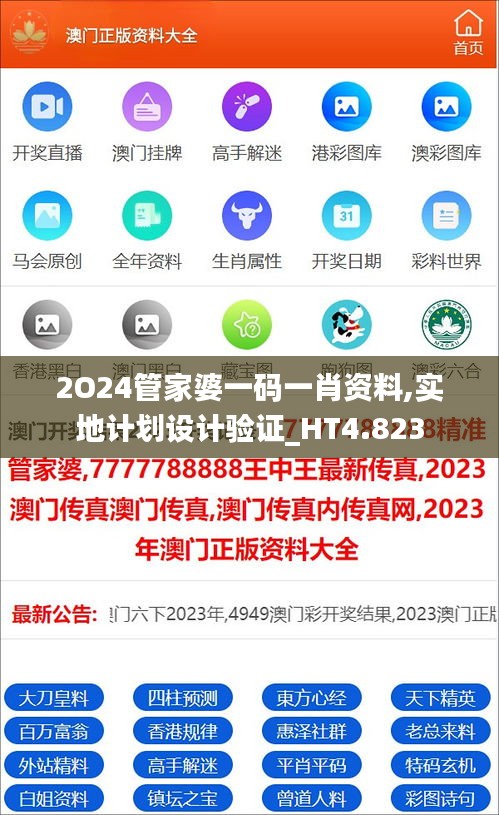2O24管家婆一码一肖资料,实地计划设计验证_HT4.823