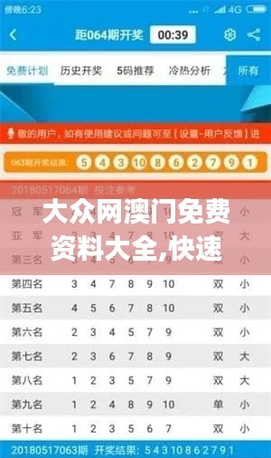 大众网澳门免费资料大全,快速问题设计方案_W7.552