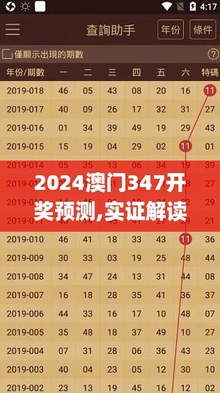 2024澳门347开奖预测,实证解读说明_超级版4.305