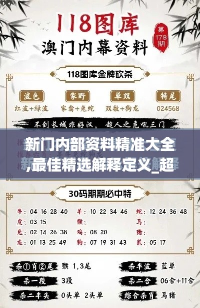 新门内部资料精准大全,最佳精选解释定义_超值版8.901