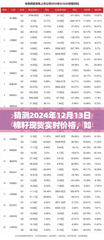 2024年预测，棉籽现货价格动态及未来走势分析