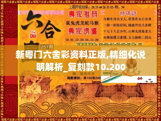 新粤门六舍彩资料正版,精细化说明解析_复刻款10.200