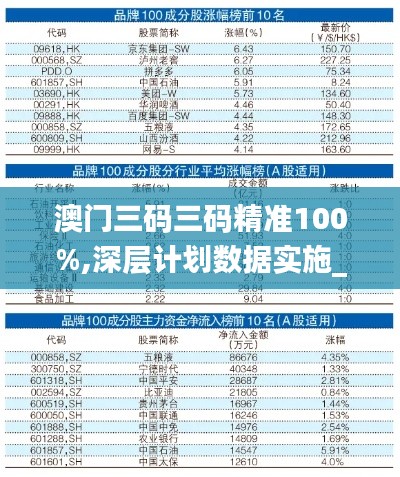 澳门三码三码精准100%,深层计划数据实施_DP5.933