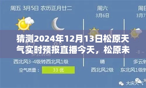 松原天气预报直播预告，聚焦2024年12月13日的天气实时播报与预测