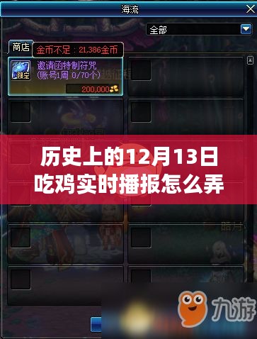 历史上的12月13日吃鸡实时播报深度解析与体验