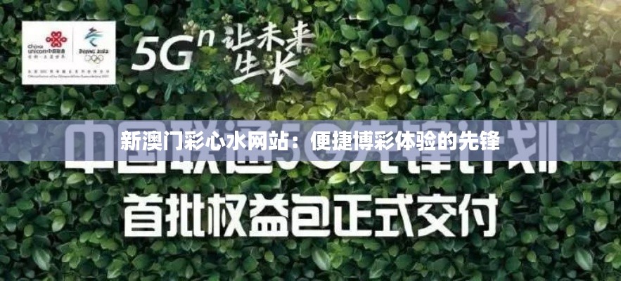 新澳门彩心水网站：便捷博彩体验的先锋