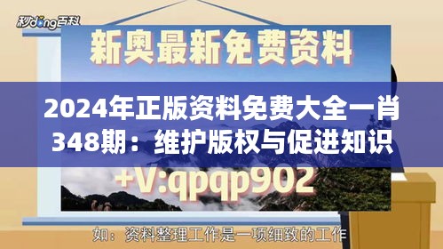 2024年正版资料免费大全一肖348期：维护版权与促进知识传播的平衡