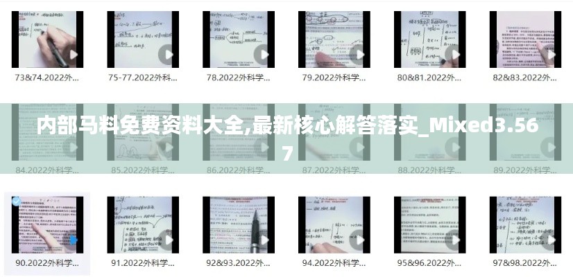 内部马料免费资料大全,最新核心解答落实_Mixed3.567