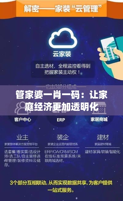 管家婆一肖一码：让家庭经济更加透明化