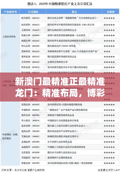 新澳门最精准正最精准龙门：精准布局，博彩行业的新典范