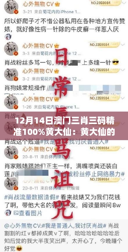 12月14日澳门三肖三码精准100%黄大仙：黄大仙的术数真的那么神吗？