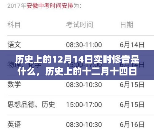 历史上的十二月十四日，实时修音技术的诞生与发展揭秘